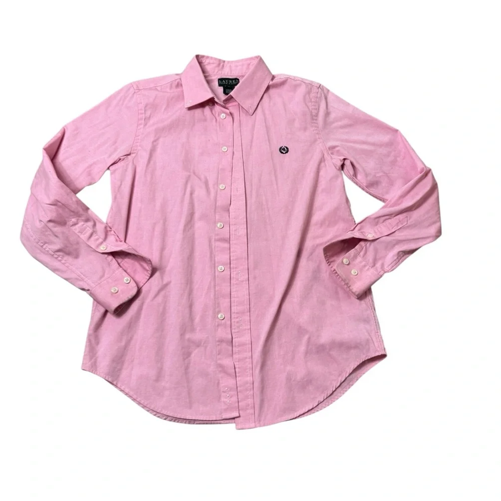 Lauren Ralph Lauren | Pink Button-Down Shirt for Kids Boys Size 18 Like New